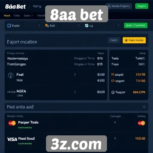 Opções de pagamento no site 8aa bet